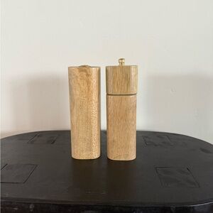 Studio McGee for Threshold Wooden Salt and Pepper Grinder Set